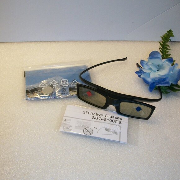 NEW Samsung SSG-5100GB 3D Active Glasses - 1 Pair - Black - Picture 1 of 7